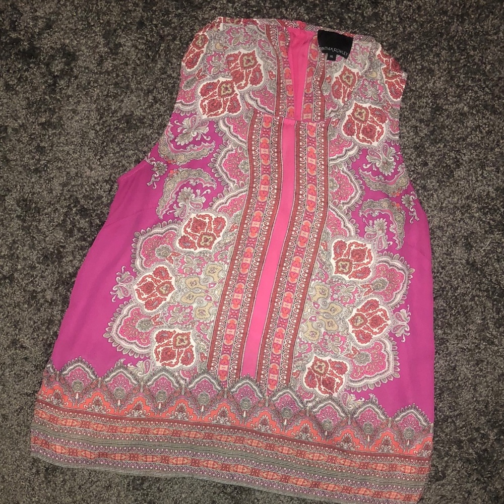 Pink paisley top